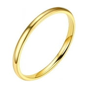Wedding Rings for Woman Women Fashion Solid 925 Sterling Silver White Geometry Ring Jewelry Ring Ring Women Wedding Bands Wedding Ring Wedding Ring Women (Gold,9)